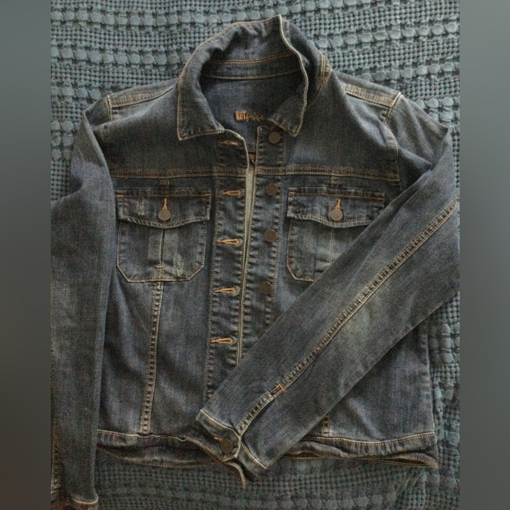 Kut from the Kloth denim jean jacket XL NWOT
